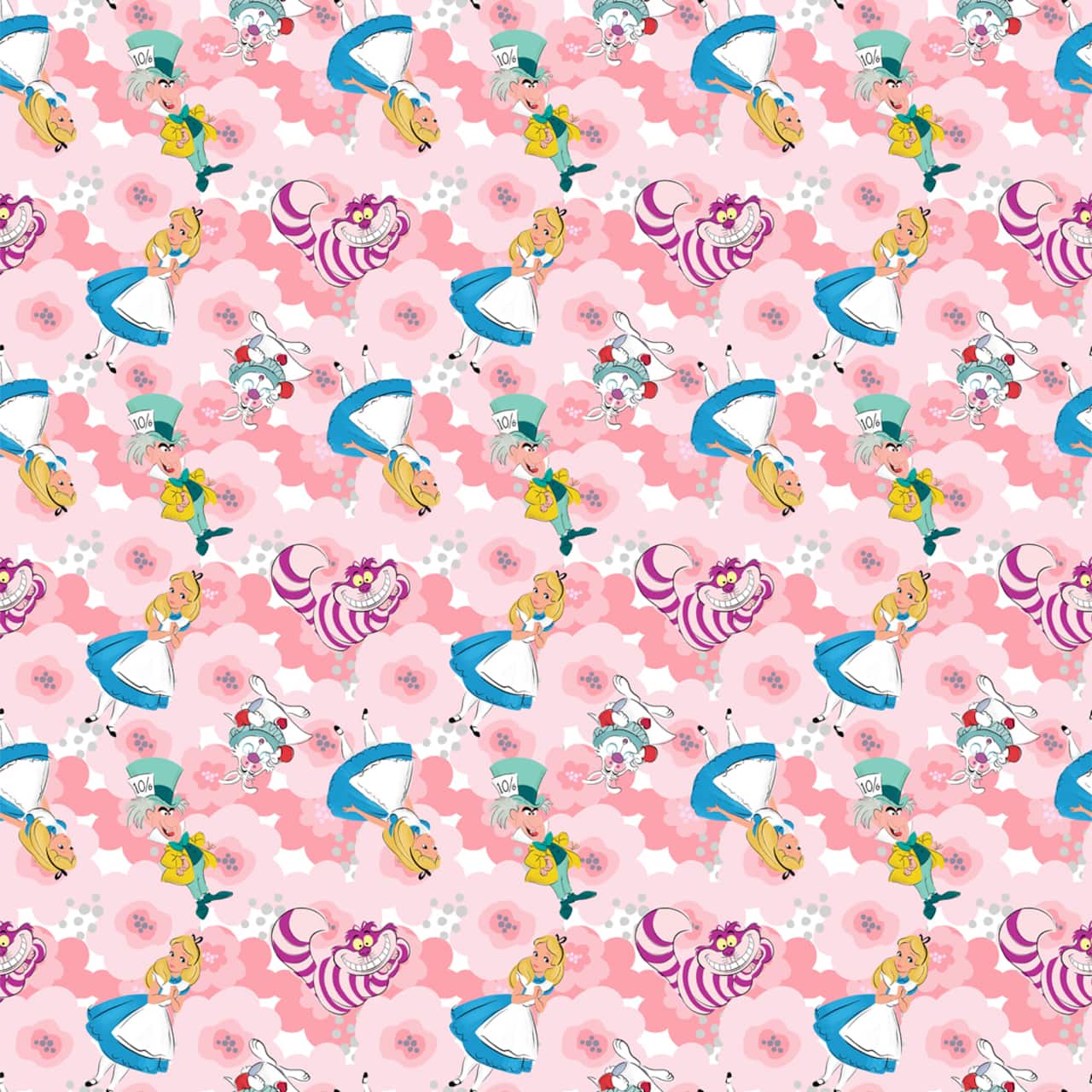 Disney&#xAE; Alice in Wonderland Pink Cotton Fabric